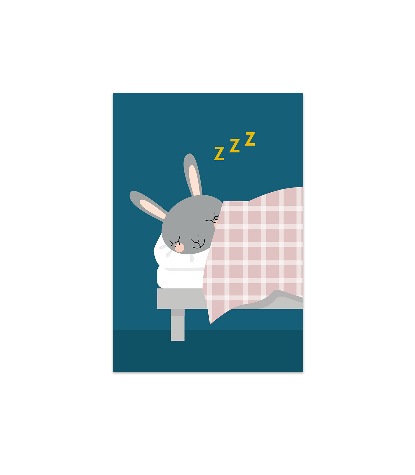 kanin-sover-blå kaninen karin sover